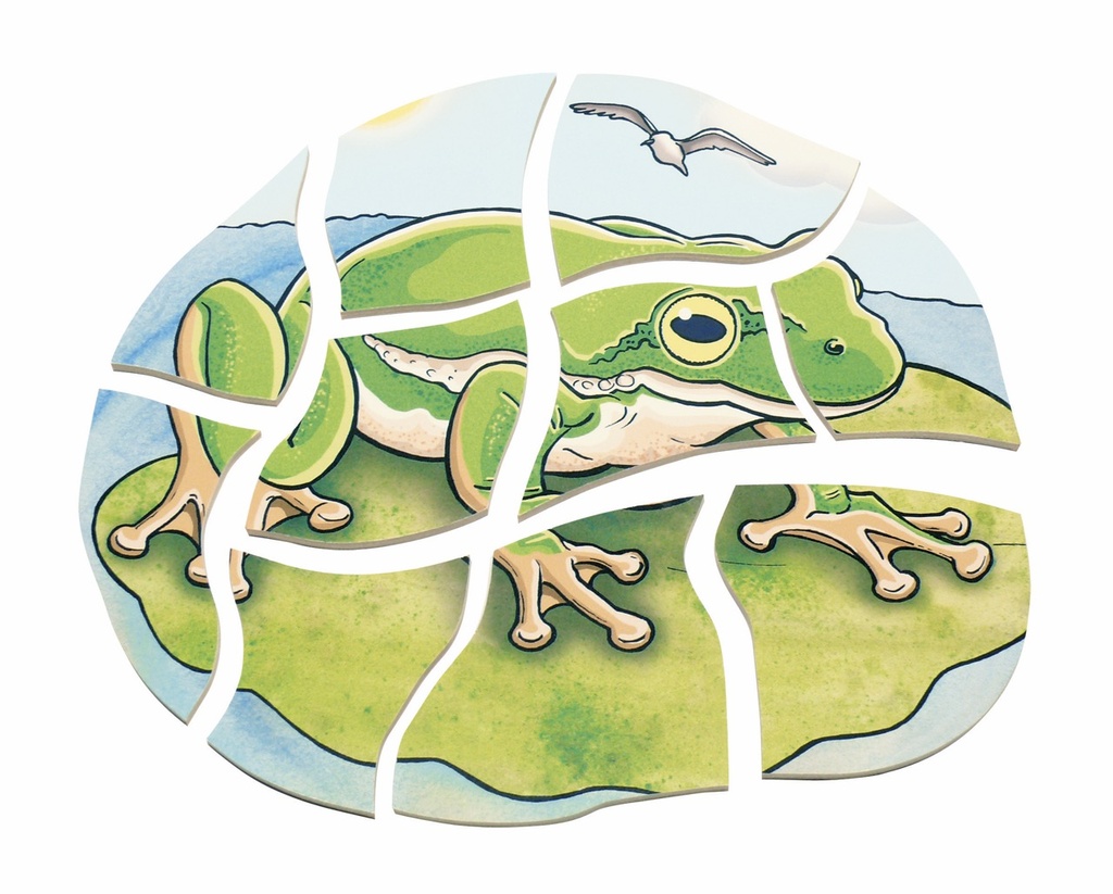 Lagen-Puzzle "Frosch"