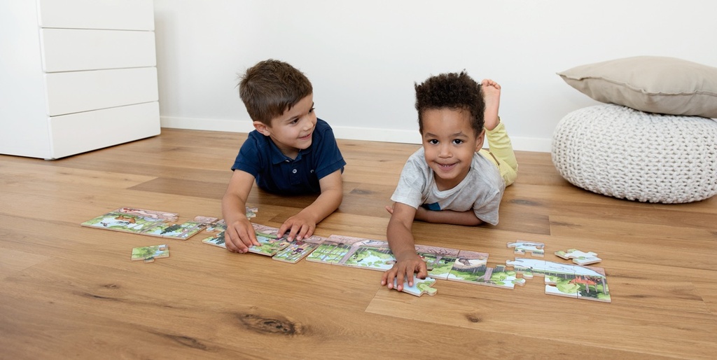 Bodenpuzzle "Entdecke den Wald"