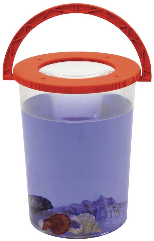 Forscherkübel mit Lupe