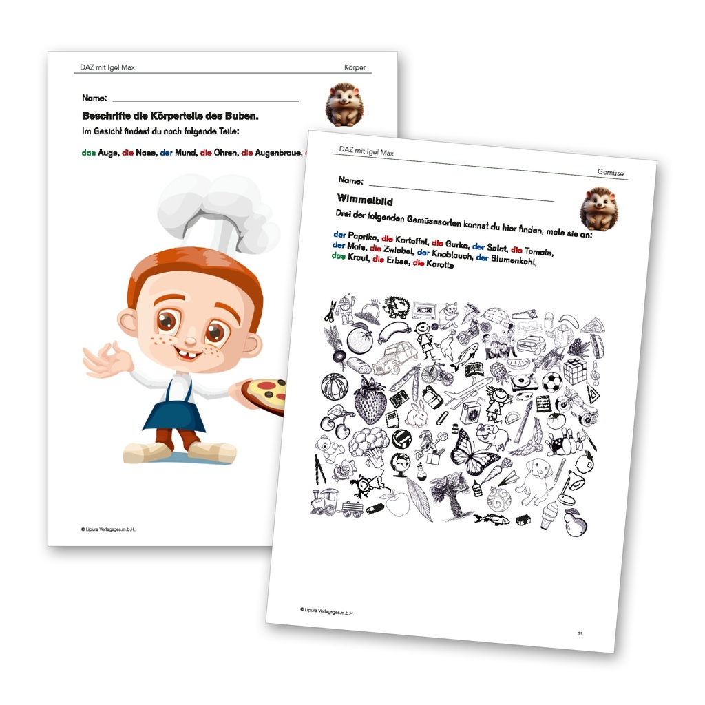 DaZ mit dem Igel Max 