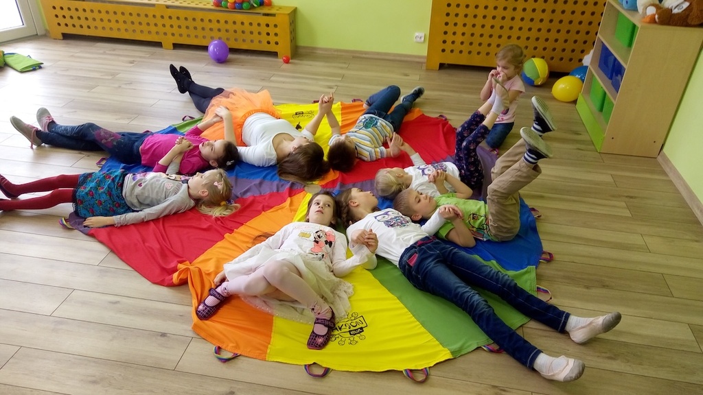 Spiel - Fallschirm 5m, 28 Griffe