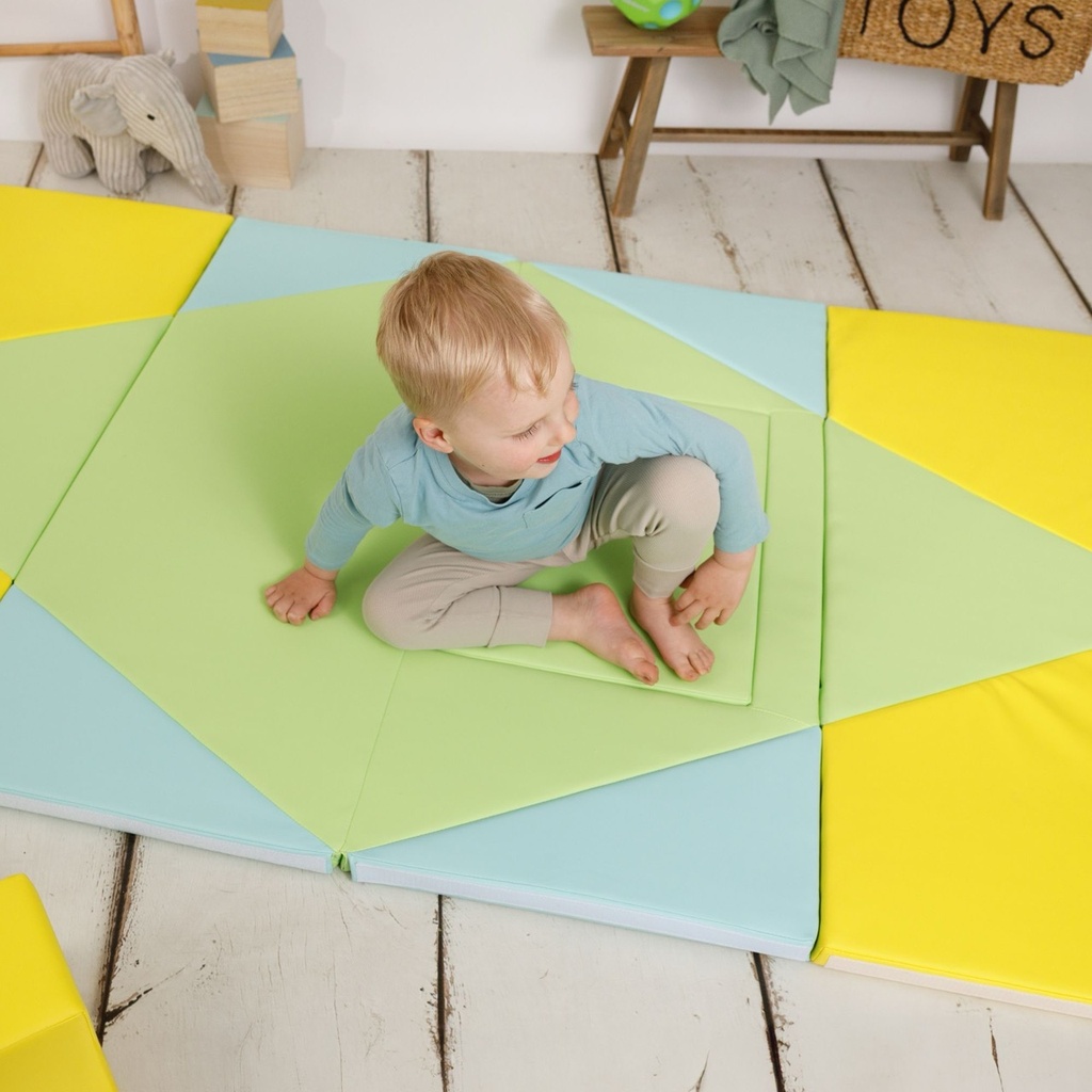 3-in-1 faltbare Spielmatte Tipi-Zelt & Boot