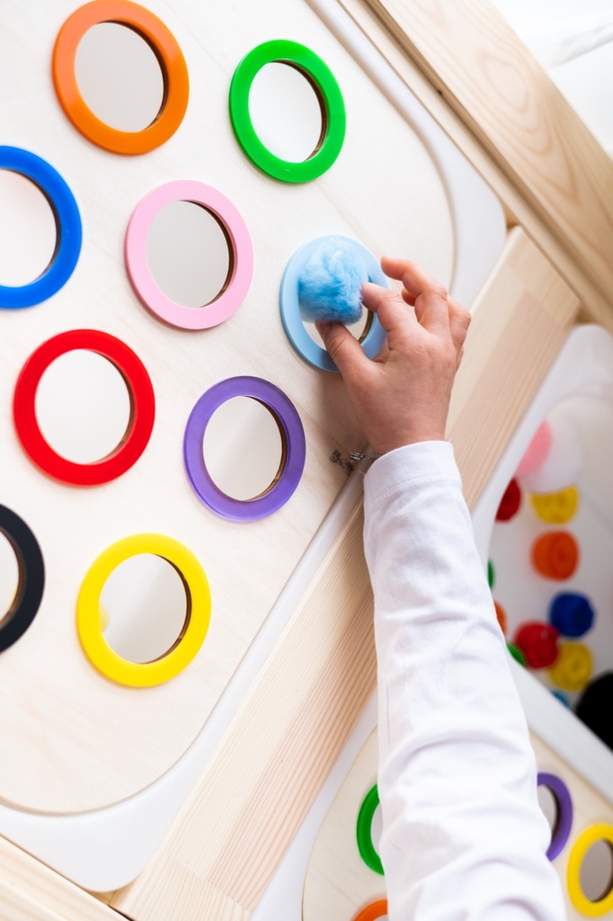 Sortierplatte Grundfarben groß