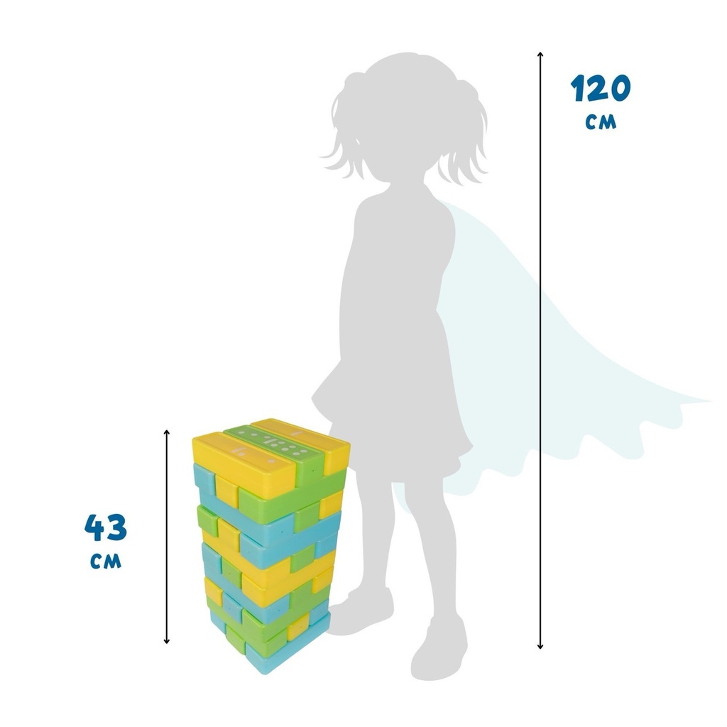 XXL Domino & Jenga Turm