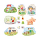 6 erste Puzzle - Haustiere 