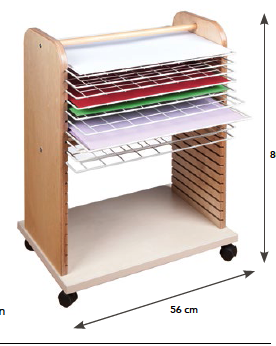 Trockenwagen bis A3 mit 20 Trockengittern