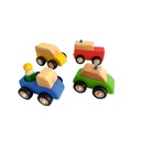 5er Set Holzfahrzeuge