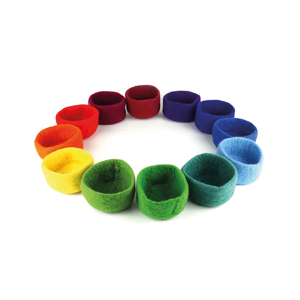 Filztöpfchen klein 12 Teile