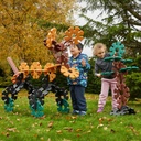 Mega Bau-Achtecke - 42 Teile natur