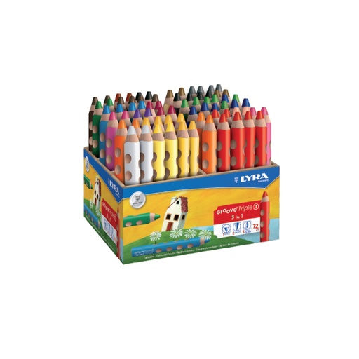 [113170] GROOVE Triple 1 Holzbox (72 Stück)