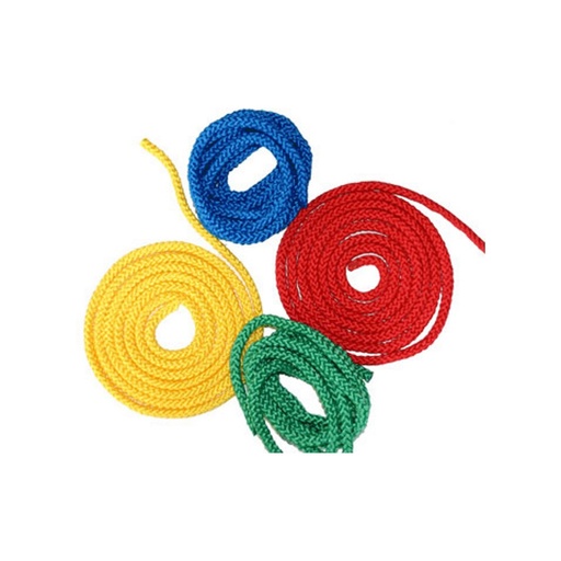 [108066] Spielseil 2,5m 4er Set Rot Blau Grün Gelb