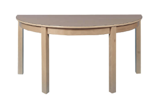 [110060] Halbrund Tisch Buche massiv  120x60cm