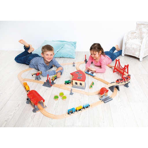 [103063] Großes Eisenbahn KIGA Set