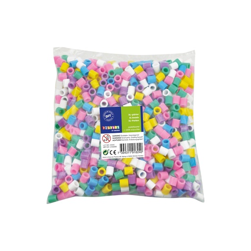 [113199] XL Bügelperlen 1000 Stück PASTELL 