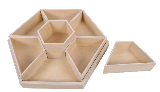 [115085] Sortierhilfe sechseckig