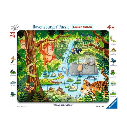 [104137] Rahmenpuzzle - 24 Teile Dschungel