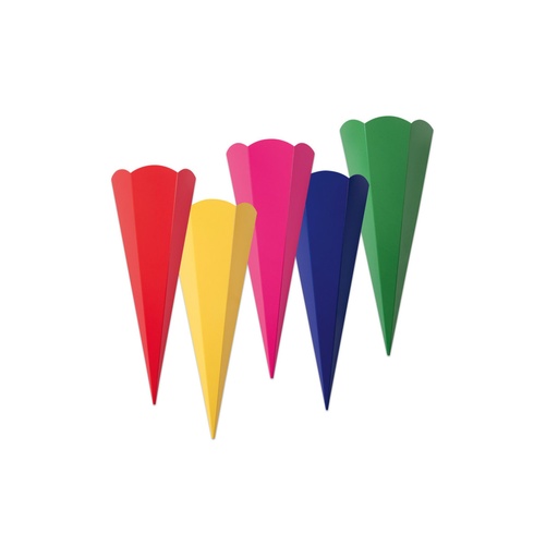 [W113287] 10 Schultüten Rohlinge - 41 cm 